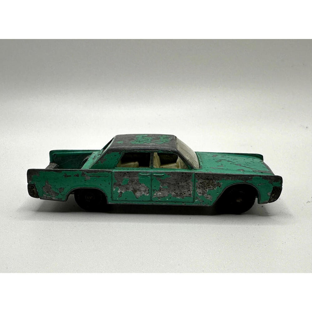 Vintage 1960 Matchbox Toy Car No. 31 Lincoln Continental Teal England Hot Wheels - Picture 1 of 6